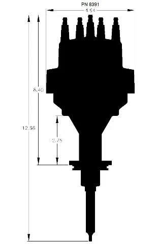 Early Hemi Chrysler 331 Ready-to-Run Distributor - 8391